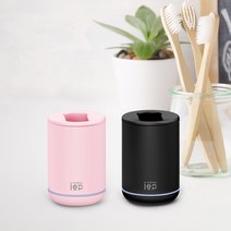 [커플팩] 아이이피 칫솔살균기 i100 UVC멸균 2종 셋트 자외선소독기, 블루, 블랙