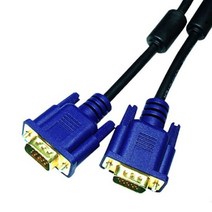 VGA RGB D-SUB 노트북 모니터 PC 연결선 케이블, 1m