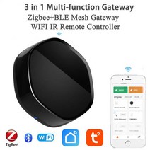 Tuya-스마트 홈 지그비 3.0 게이트웨이 허브 2.4G WiFi 무선 유선 브리지 스마트 라이프 앱 원격 컨트롤러, 03 ZigBee Gateway C