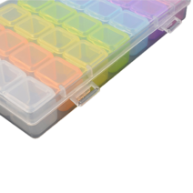 28칸 케이스 비즈 구슬 뱃지 소품 미니 보관함 컬러