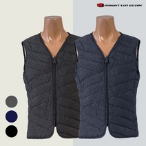 [마운틴가이드] 겨울 등산복 단체복 작업복 베스트 남성 멜란지 패딩조끼 MZM-V204-0