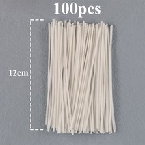 캔들심지 양초 나무 세트 무연 양초 심지 왁스 코어 순수 코튼 램프 라인 DIY 향기로운 만들기 재료 수공, 03 12cm 100pcs