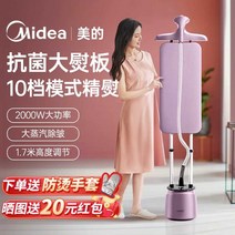 가정용 스탠드형 스팀다리미 퍼플색, 베이지