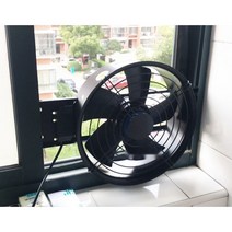 창문 탁상 이동식 환풍기 연기 이동식 현장 배풍기 포터블팬 환기 배기 휴대 220v, H.12인치사각형+1m튜브/1.2m스위치케이블