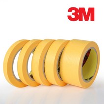 [ 종이테이프 내열테이프 마스킹테이프 ]_PN_3M 244 옐로우 뉴 내열 마스킹테이프 24mm X 50미터_dlrhd_K/W:생활/건강_종합