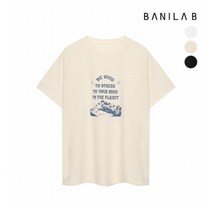 [바닐라비] 여성 카인드 나염 라운드 반팔 티셔츠