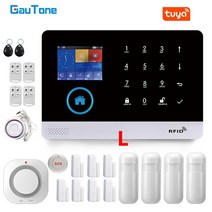 무선초인종 무선차임벨 도어벨 GauTone 스마트 홈 와이파이 GSM 경보 모션 무선 야간 투시 IP Tuya 알렉사, 42.L-103. - 미국 플러그