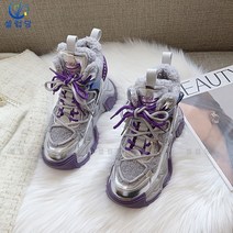 셀럽당 기모를 넣다 보온하다 보푸라기 여자 겨울 패션 통굽 스니커즈