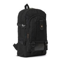 웨스턴 캐주얼 백팩 블랙 트래블 빈티지 버클백팩