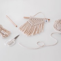 큐티 월행잉 마크라메 DIY 온라인 클래스 SET, 단품