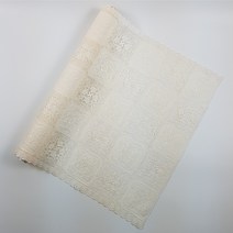 [신박한 잡화] 북유럽스타일 A형 방수코팅 레이스깔개 장식장레이스 - H타입 아이보리 사각 꽃무늬, 90