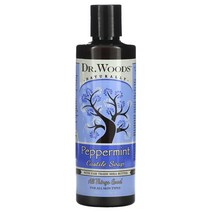 닥터우즈 Dr. Woods 페퍼민트 카스티야 비누 공정무역 시어버터 함유 236ml(8fl oz), 4개