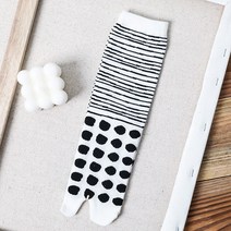 발가락덧신 여성발가락 남성 스플릿 토 코튼 양말 일본 자카드 만화 식물 트리 아트 하라주쿠 스타일 탈취제 여성 타비