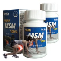 닥터아브 관절튼튼 MSM 100%, 120정, 500mg, 2병