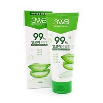 (무배)99% 알로에베라 수딩젤튜브형 3WB 수분 미백, 1개