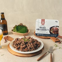 백억하누 백억한우서울식양념불고기 500g 소불고기 전골 캠핑요리 밀키트, 1개