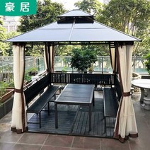 조립식 정자 야외 펜션 바베큐장 팔각정 정원 쉼터, 3x3m파빌리온