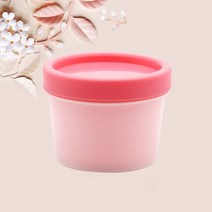 화장품 케이스 크림 항아리 스트레이트 버킷 마스크 내부 뚜껑 원형 플라스틱 PP 페이셜 휴대용 페이스 서브, 114.100g - Pink-100pcs