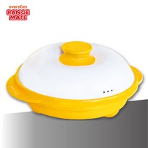 렌지메이트 라운드그릴구이팬 22cm, 옐로우(원형손잡이)