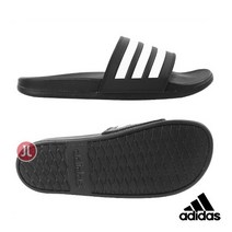 국내매장용 아디다스 남여공용 아딜렛 컴포트 슬라이드 슬리퍼 실내외 겸용 GZ5891 블랙/화이트 검흰 수영장