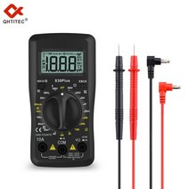 QHTITEC 830PLUS 디지털 멀티미터 AC DC 전류계 전압계 옴 전압 테스터 휴대용 LCD 백라이트 미터, 830PLUS no box