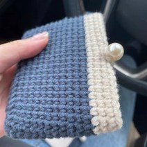 파스텔톤 손뜨개 가방 만들기 숄더 소재 스티치 라탄 배색 퀄팅 만들기키트 DIY 크로스백