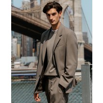 [질스튜어트 뉴욕 남성] [[22FW]] JNJA2C201S2 세피아 릴렉스핏 텐셀 셋업 자켓