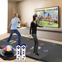 펌프 게임 가정용 DDR 디디알 발판 패드 오락실 PVC, 무선 PVC 미키 레드 30mm+호스트+핸들