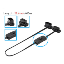 한중무역 OBD2연장케이블 온오프 스위치 케이블 Y자분배기 연장선 CABLE, 온오프케이블