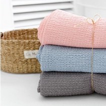 릴리패브릭 대폭 피그먼트 와플인견 3color 원단 천 C6, 블루