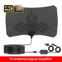 위성안테나 공중파안테나 uhd안테나 Kebidumei 안테나 TV 디지털 Antena HDTV 4k 실내 높은 신호 증폭 된, 04 Antenna andAmplifier