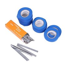 고추대 묶는기계 바인더 클립 테이프 핀 테이핑 고추지지대 고추대 고추따는기계 정원 도구 묶는 기계 식물 정원 식물 테이퍼 롤 야채 포도 꽃, 파란색 테이프 10개 손톱 1개