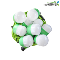 에코이엠 가설용 LED 일체형 전등선(일반형) 20W / 30m 6분기 50M 10분기 / 2.5SQ X 3C / 가설등 / 오징어등, 20W 30M 6분기(1.5SQ X 3C)