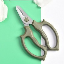 레인보우 파스텔 꽃 귀여운 원예가위 그린, 1개