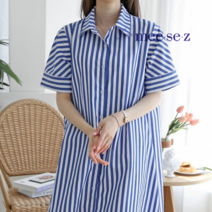 프롬미세즈 프롬미세즈 마린 셔츠 원피스_F2SBDOP168