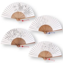 도담 오죽선 중 민화체험부채(케이스 포함), 1개, 수국