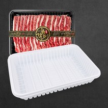 정육 갈비트레이 4kg 종합3호 10개 PP용기 고기포장 갈비용기 한우선물포장 종3, 백색