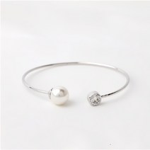뱅글 팔찌 체인 로즈골드 골드 실버 진주프린세스