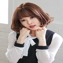 황후모 Lady-W56 반수제 인모 전체가발, 단품