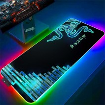 게이머 마우스 패드 Xxl 레이저 Pc 액세서리 게임용 마우스 패드 Rgb 데스크 매트 데스크 프로텍터 키보드 매트 애니메이션 백라이트 마우스 카펫, RGB 300x700x3mm, C