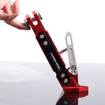 Yamaha EFI 오토바이 vox 50에 적합 수정된 조정 가능한 측면 지지대 측면 브래킷 측면 발 액세서리, 빨간색