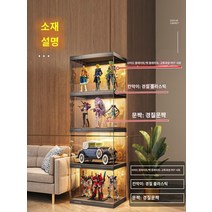 피규어 건담 아크릴 장식장 led 케이스, [★이하 2023 업그레이드 제품★더 두껍고 단단함]