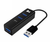인네트워크 USB2.0 3포트 & TF MicroSD 카드 겸용 허브 화이트 IN-U3TF, 검점