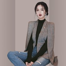 FANSYLI 망토 정장 코트 여자 패션 케이프 11B23