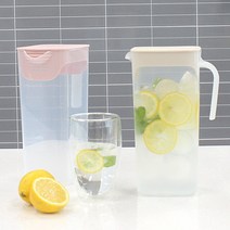 올리오 가정용 업소용 냉장고 정리 수납 물병 물통 2L 2개, 인디핑크