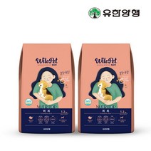 유한양행 윌로펫 뉴트리탑 퍼피 1.2kg 2팩 + 앙슈슈 물티슈1팩 말랑육즙 소