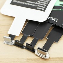 차량용맥세이프 호환 유니버설 안드로이드 Qi 무선 충전 수신기 1 개 마이크로 USB 충전기 아이폰 호환용 마이크로usb 휴대폰용 수신 패치, [01] EU, [01] H01 For iphone