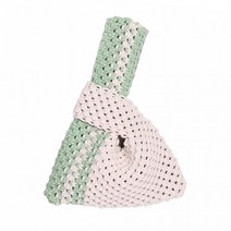 ETM953852 *디아코니아* 미니 토트백 네트백 뜨개 손가방 만들기 4컬러 마크라메재료 + 제작영상무료제공, 그레이