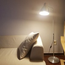 이케아 IKEA 장스탠드 레르스타 LED 스탠드 필립스전구 포함, IK 레르스타 실버+필립스전구 700루멘 전구색