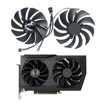 Jzwefdo 87MM 그래픽 카드 냉각 팬 GA92A2H DC12V 0.35A 비디오 교체품 Zotac GeForce RTX 2060/2070 GTX 1660 슈퍼 미니 GPU, Graphics Card Fan-AB